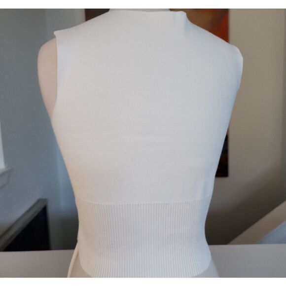 RIVIR Knit White Button-Down Top With Matching Pant Size S. NWOT - Picture 4 of 8